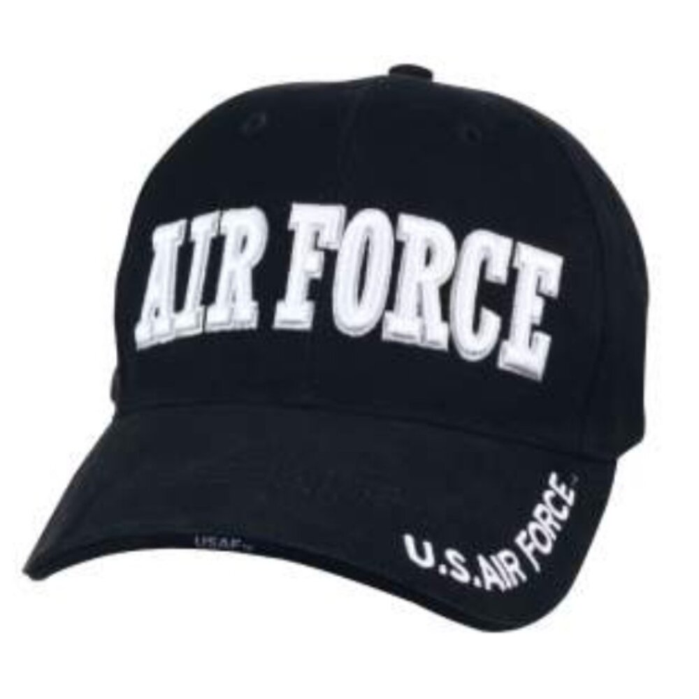 𝙍𝙊𝙏𝙃𝘾𝙊 Deluxe 𝐀𝐈𝐑 𝐅𝐎𝐑𝐂𝐄 Low Profile Baseball Cap Navy Blue